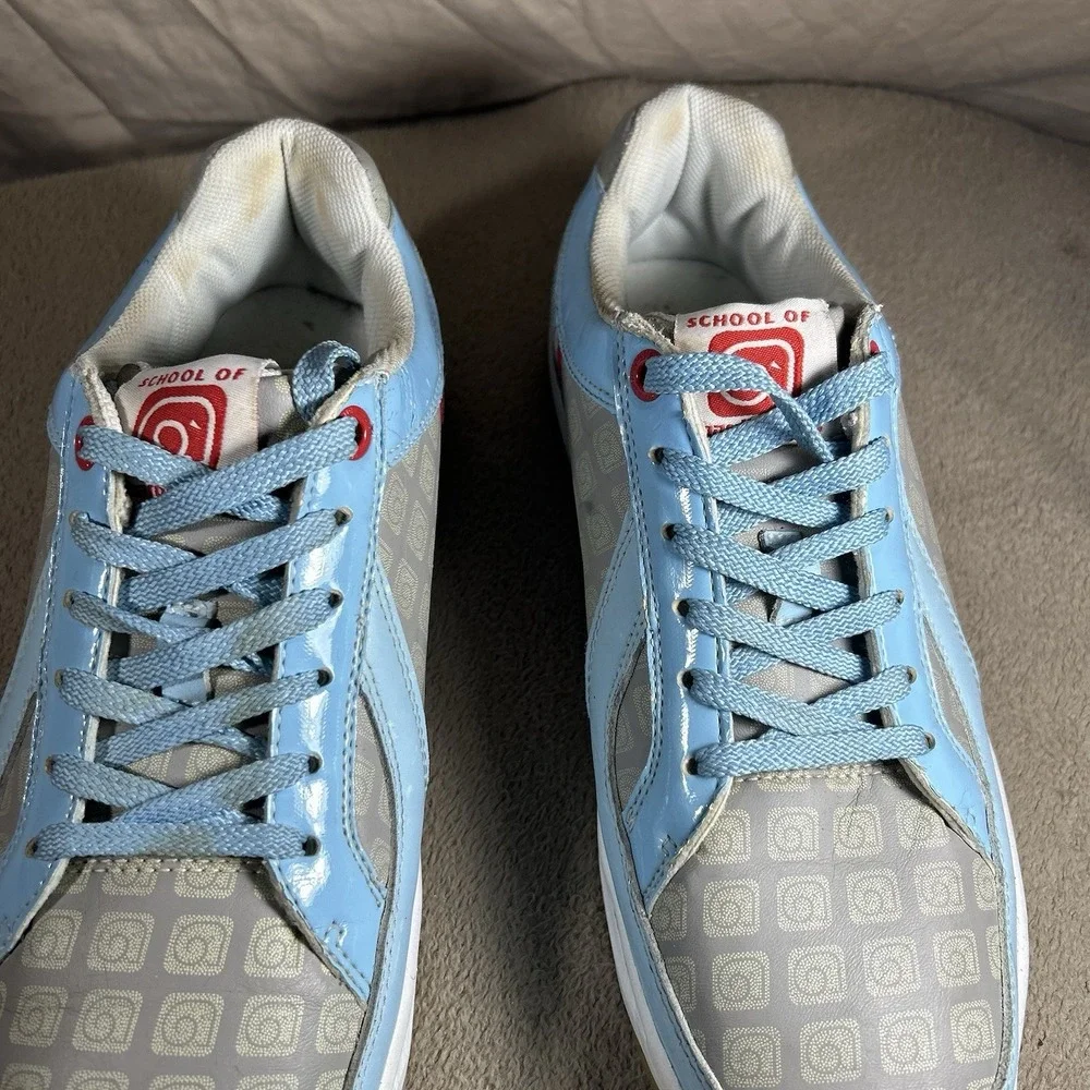 School of Hard Knocks Repo Shoes Mens 11 Blue Gray Y2K Streetwear Sneakers
